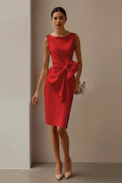 Mia's Boutique Bow Back Cocktail Dress