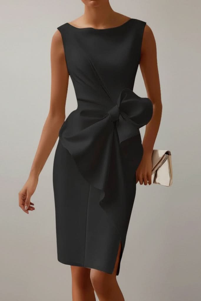 Mia's Boutique Bow Back Cocktail Dress