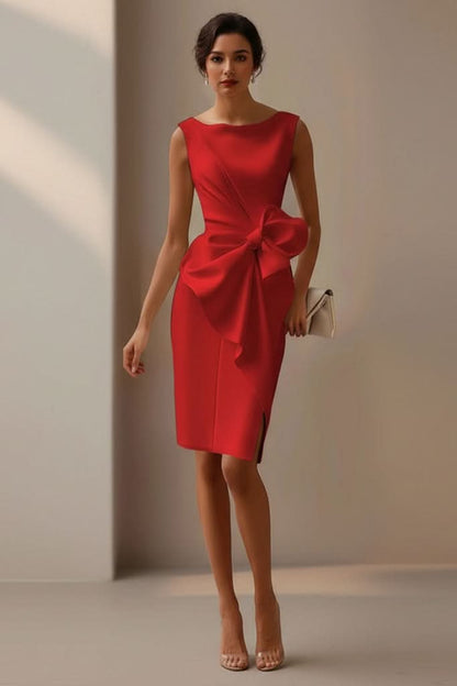 Mia's Boutique Bow Back Cocktail Dress