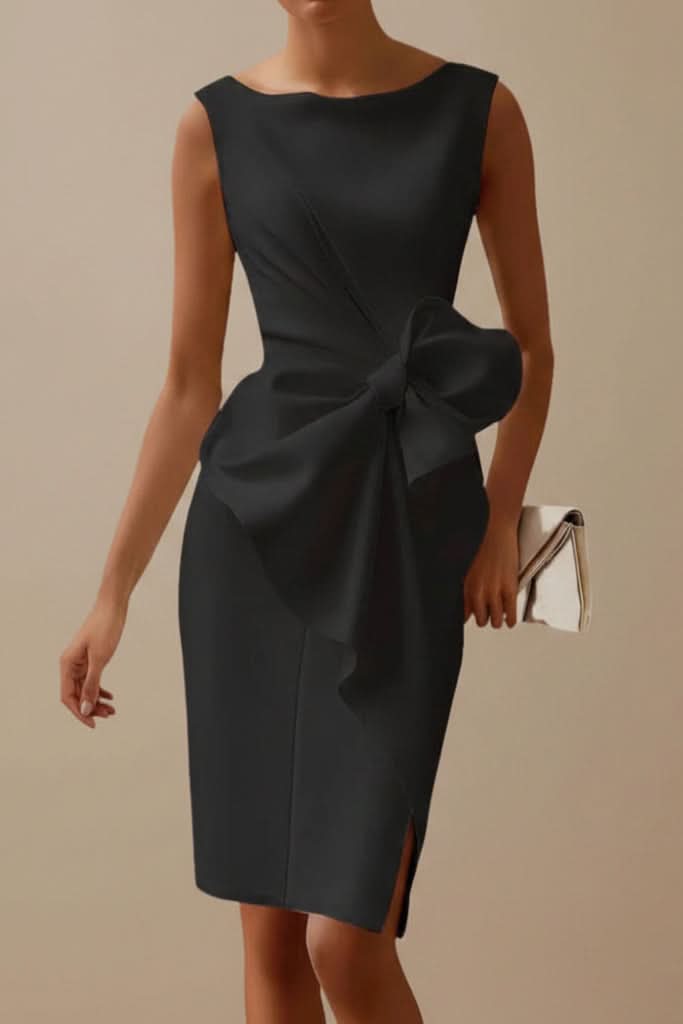 Mia's Boutique Bow Back Cocktail Dress