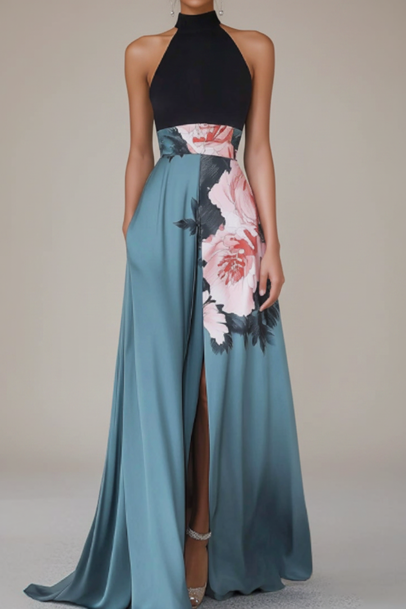 Mia's Boutique Sleeveless Floral Maxi Dress