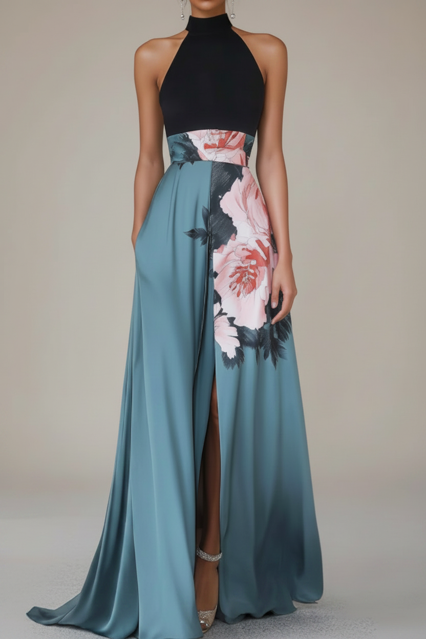 Mia's Boutique Sleeveless Floral Maxi Dress